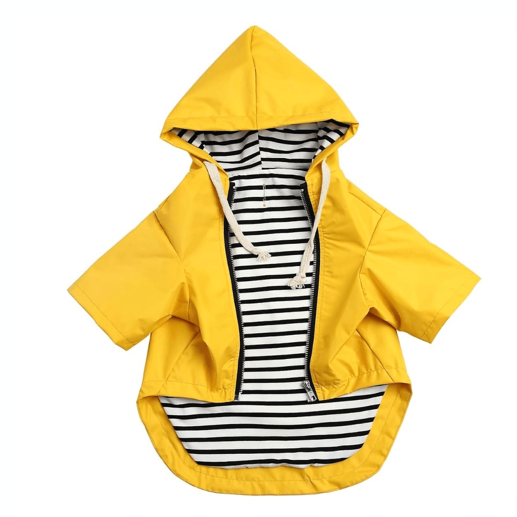 Dog Raincoat with Storage Pocket & Harness Hole